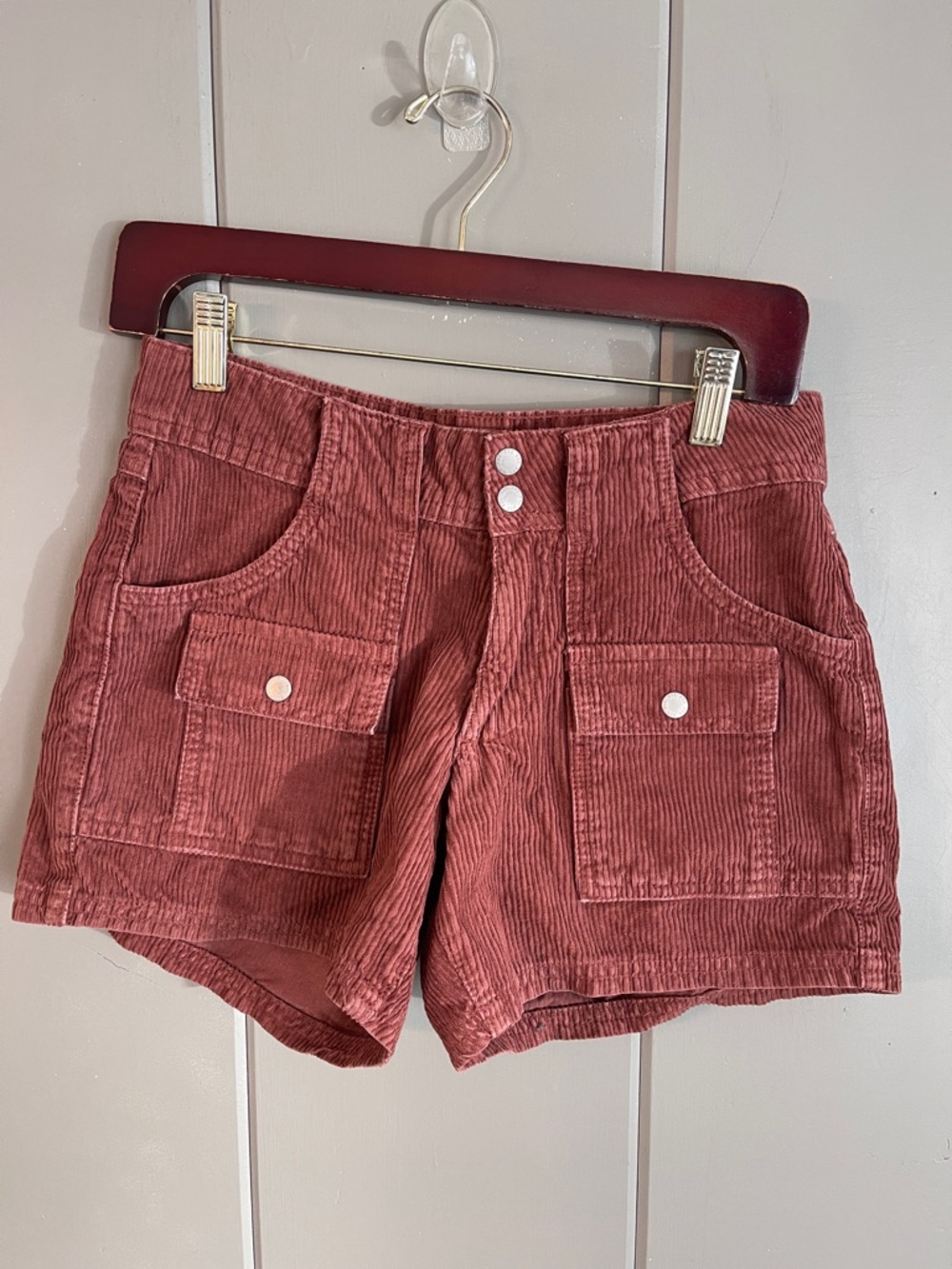 BDG Corduroy Shorts Rust Gorpcore Granola Girl Cargo Utility Chic Modern Boho